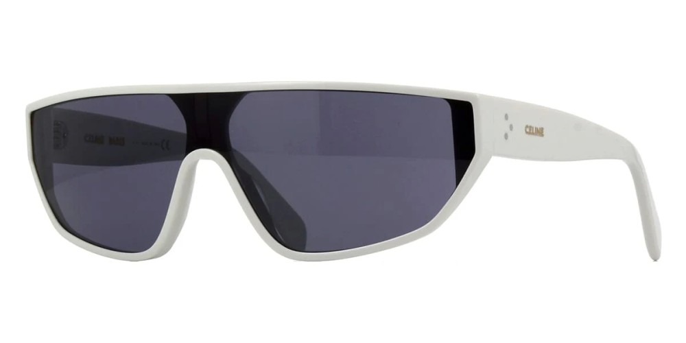 Celine CL40195I - 25A Lunettes de soleil Blanc Bouclier