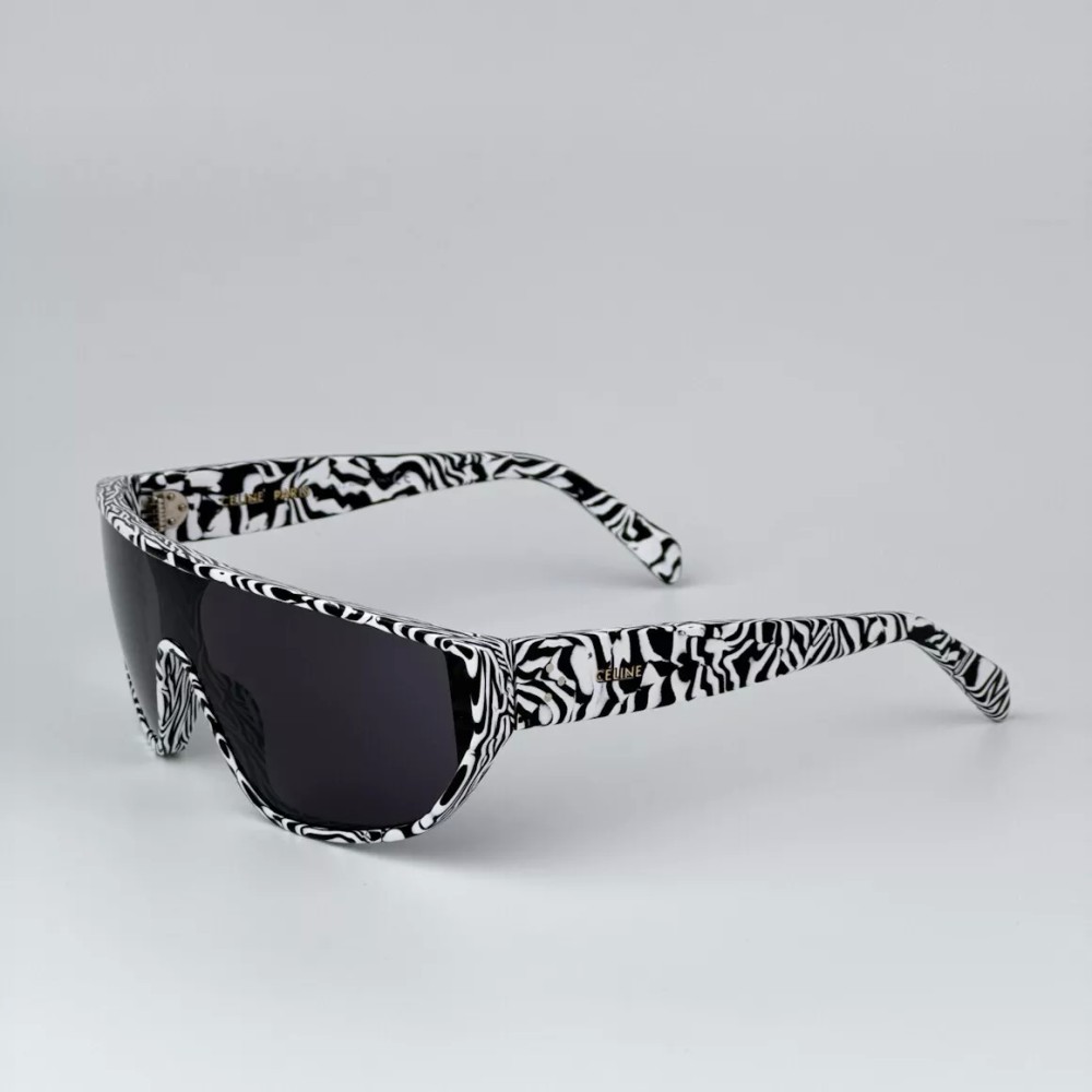 Celine CL40195I - 04A Lunettes de soleil Zèbre Dessus plat