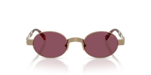 MIU MIU MU B51S - 7OE30Y - 47 Lunettes de soleil Bronze Ovale