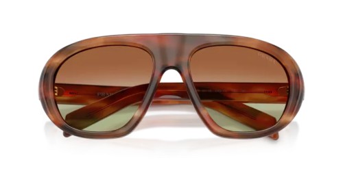 PRADA PR C05S - 24G70T - 57 Lunettes de soleil Chêne rayé Irrégulier
