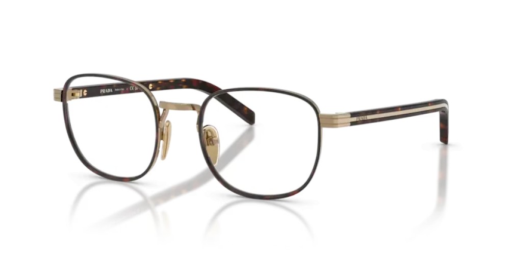 PRADA PR D50V - 7OE1O1 - 50 Cadres optiques Or/havane Phantos