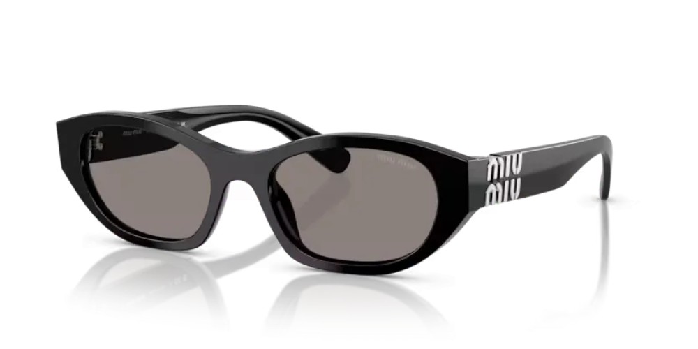 MIU MIU MU A03S - 16K80Q - 53 Lunettes de soleil Noir Irrégulier