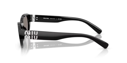 MIU MIU MU A03S - 16K80Q - 53 Lunettes de soleil Noir Irrégulier