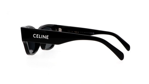 Celine CL40197U L - 01A - 54 Lunettes de soleil Noir Angulaire