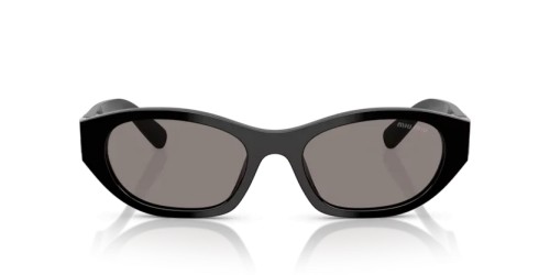MIU MIU MU A03S - 16K80Q - 53 Lunettes de soleil Noir Irrégulier