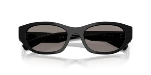MIU MIU MU A03S - 16K80Q - 53 Lunettes de soleil Noir Irrégulier