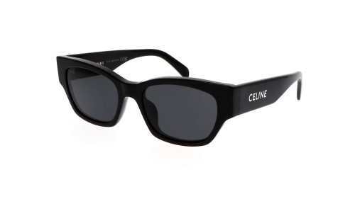 Celine CL40197U L - 01A - 54 Lunettes de soleil Noir Angulaire