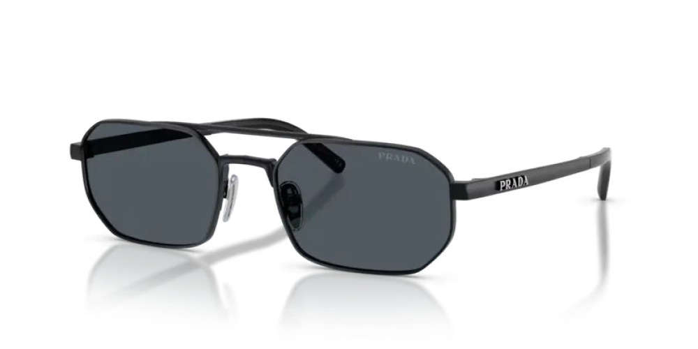 PRADA PR D53S - 7AB70B - 55 Lunettes de soleil Noir satiné Irrégulier