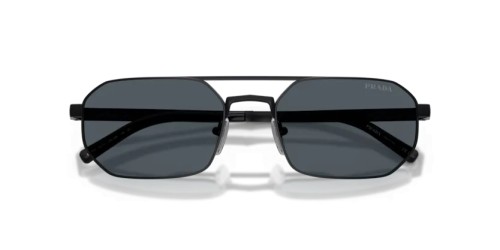 PRADA PR D53S - 7AB70B - 55 Lunettes de soleil Noir satiné Irrégulier