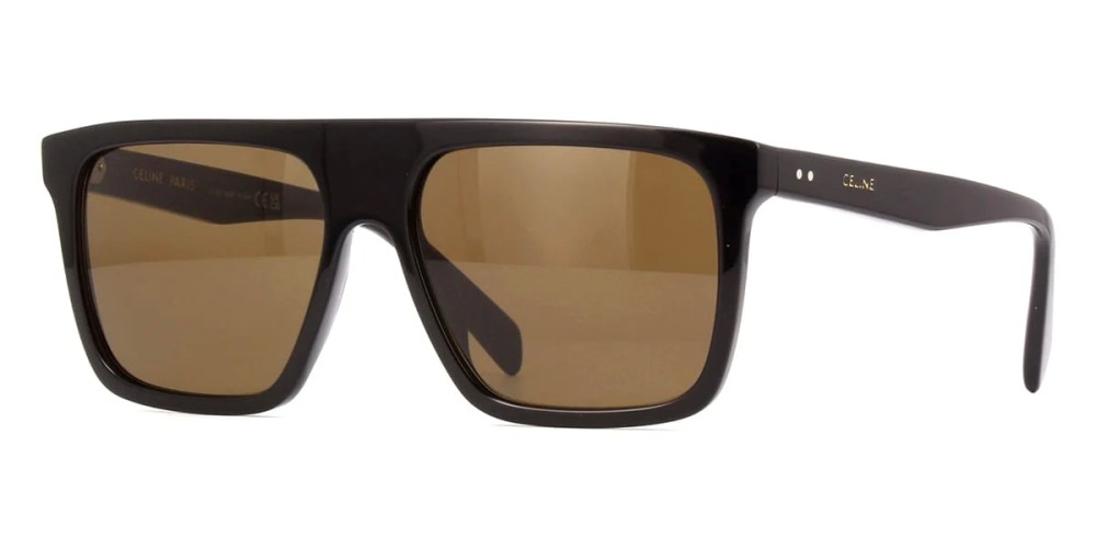 Celine CL40209I - 01E - 57 Lunettes de soleil Noir Dessus plat