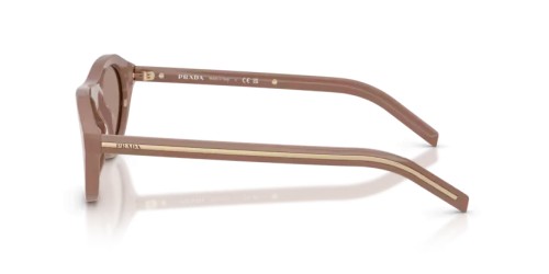 PRADA PR B15S - 28D02T - 51 Lunettes de soleil Noix de pécan Irrégulier
