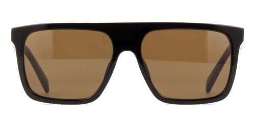 Celine CL40209I - 01E - 57 Lunettes de soleil Noir Dessus plat
