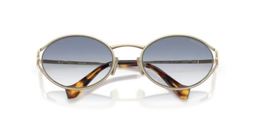 MIU MIU MU 52YS - ZVN80O - 54 Lunettes de soleil Or pâle Ovale
