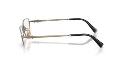 MIU MIU MU 52ZV - 26C1O1 - 53 Cadres optiques Vieux or Irrégulier