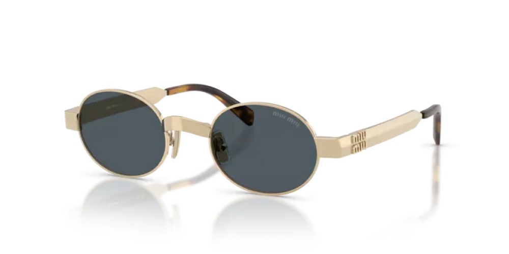 MIU MIU MU B51S - ZVN70B - 47 Lunettes de soleil Or pâle Ovale