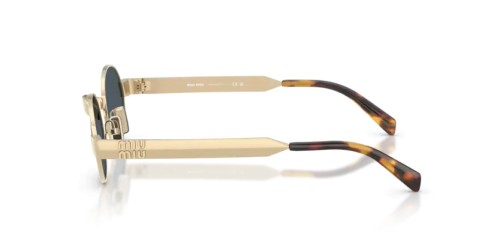 MIU MIU MU B51S - ZVN70B - 47 Lunettes de soleil Or pâle Ovale