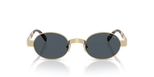 MIU MIU MU B51S - ZVN70B - 47 Lunettes de soleil Or pâle Ovale