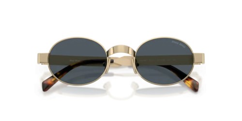 MIU MIU MU B51S - ZVN70B - 47 Lunettes de soleil Or pâle Ovale