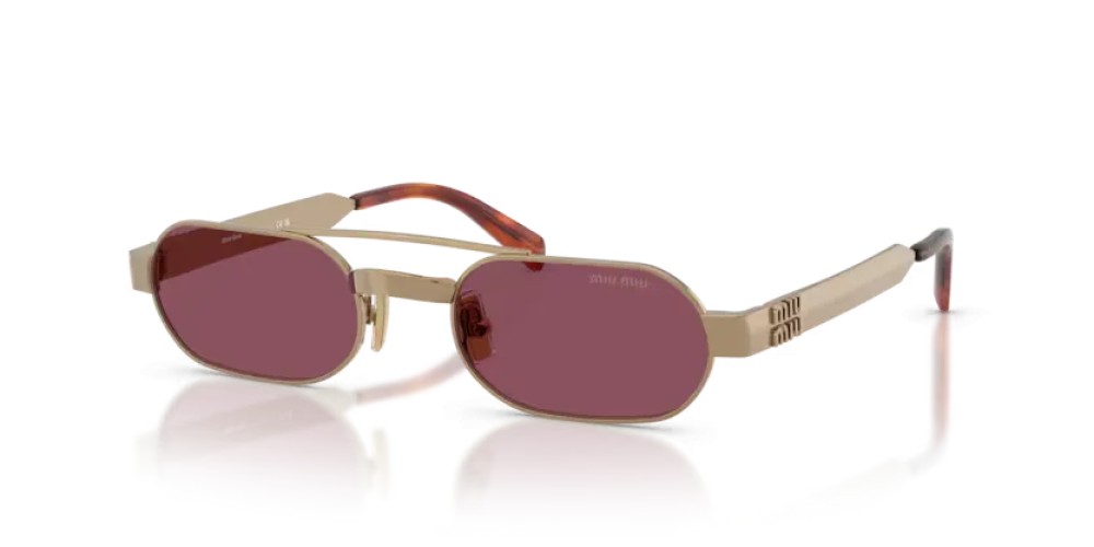 MIU MIU MU B52S - 7OE30Y - 52 Lunettes de soleil Bronze Ovale
