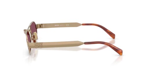 MIU MIU MU B52S - 7OE30Y - 52 Lunettes de soleil Bronze Ovale