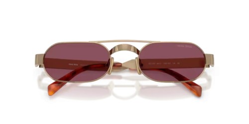 MIU MIU MU B52S - 7OE30Y - 52 Lunettes de soleil Bronze Ovale