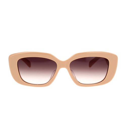 Celine CL40216U - 57F - 55 Lunettes de soleil Beige, Or Œil de chat
