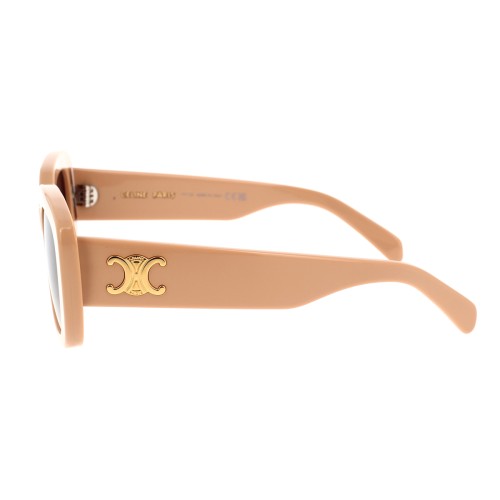 Celine CL40216U - 57F - 55 Lunettes de soleil Beige, Or Œil de chat