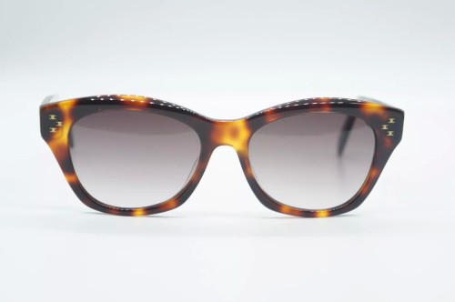 Celine CL40217U - 53K - 55 Lunettes de soleil Havane Coussin arrondi