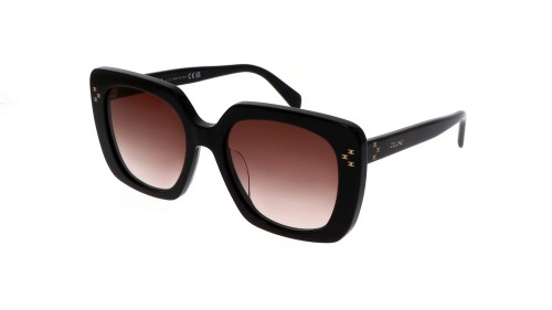 Celine CL40218U - 01F - 55 Lunettes de soleil Noir Angulaire