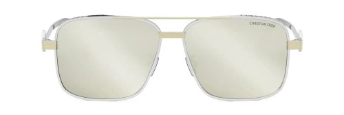 Dior CD DIAMOND S9F - F2A5 - 60 Lunettes de soleil Or, Argent Pilote (Aviateur)