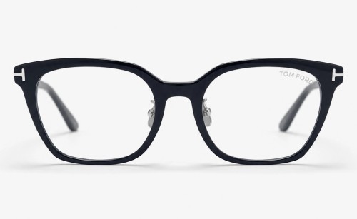 Tom Ford TF6103-D-B ECO - 001 - 53 - AVEC DES VERRES À FILTRE ANTI LUMIÈRE BLEU-VIOLET Cadres optiques Noir Angulaire