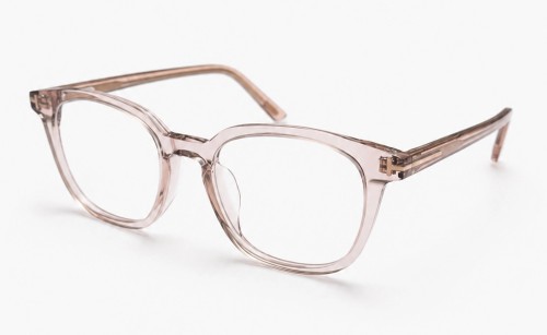 Tom Ford TF5995-K-B - 045 - 51 - AVEC DES VERRES À FILTRE ANTI LUMIÈRE BLEU-VIOLET Cadres optiques Rose pâle, Translucide Arrondi