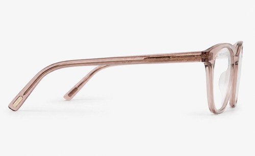 Tom Ford TF5995-K-B - 045 - 51 - AVEC DES VERRES À FILTRE ANTI LUMIÈRE BLEU-VIOLET Cadres optiques Rose pâle, Translucide Arrondi