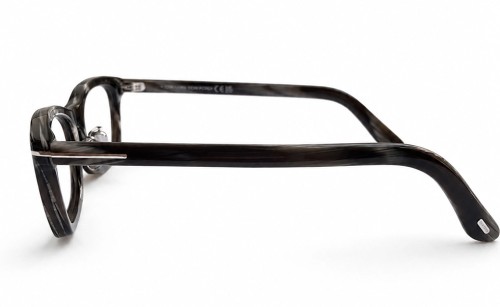 Tom Ford TF6074-D-B ECO - 062 - 53 - AVEC DES VERRES À FILTRE ANTI LUMIÈRE BLEU-VIOLET Cadres optiques Marron à motifs Angulaire