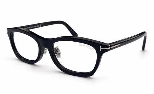 Tom Ford TF6074-D-B ECO - 001 - 53 - AVEC DES VERRES À FILTRE ANTI LUMIÈRE BLEU-VIOLET Cadres optiques Noir Angulaire