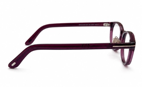 Tom Ford TF6075-D-B ECO - 069 - 50 - AVEC DES VERRES À FILTRE ANTI LUMIÈRE BLEU-VIOLET Cadres optiques Bordeaux Ovale