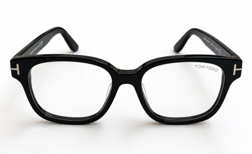 Tom Ford TF6071-D-B ECO - 001 - 54 - AVEC DES VERRES À FILTRE ANTI LUMIÈRE BLEU-VIOLET Cadres optiques Noir Angulaire