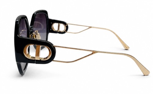 Dior 30 MONTAIGNE S6U - 12A1 B - 58 Lunettes de soleil Noir, Or Angulaire