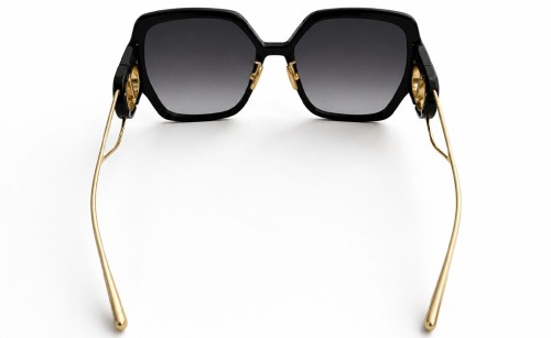 Dior 30 MONTAIGNE S6U - 12A1 B - 58 Lunettes de soleil Noir, Or Angulaire