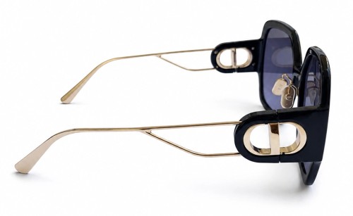 Dior 30 MONTAIGNE S6U - 12A1 B - 58 Lunettes de soleil Noir, Or Angulaire