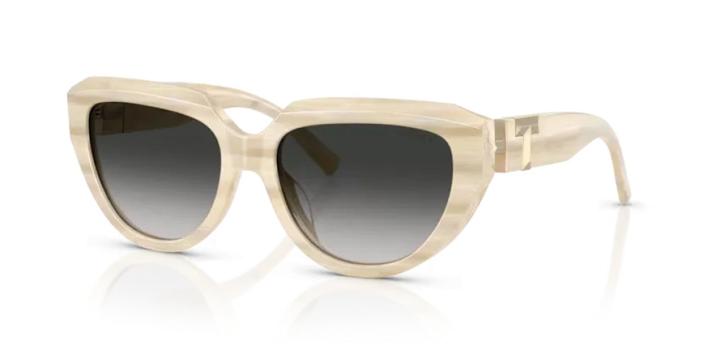 TIFFANY & CO. TF4238U - 84313C - 55 Lunettes de soleil Ivoire rayé Coussin