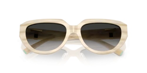 TIFFANY & CO. TF4238U - 84313C - 55 Lunettes de soleil Ivoire rayé Coussin