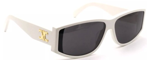 Celine CL40227U - 25A - 63 Lunettes de soleil Blanc Angulaire
