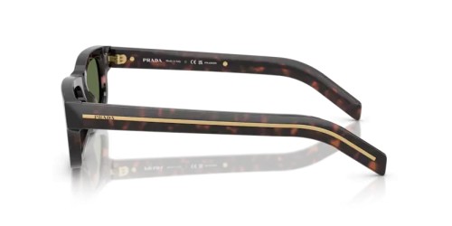 PRADA PR B11S - 17N20G - 57 - AVEC DES VERRES POLARISÉS Lunettes de soleil Racine écaille Rectangle