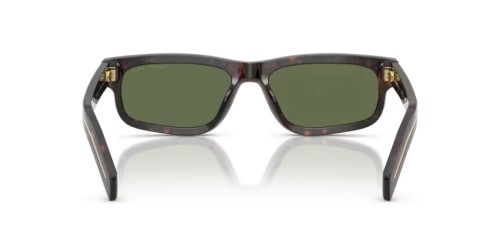 PRADA PR B11S - 17N20G - 57 - AVEC DES VERRES POLARISÉS Lunettes de soleil Racine écaille Rectangle