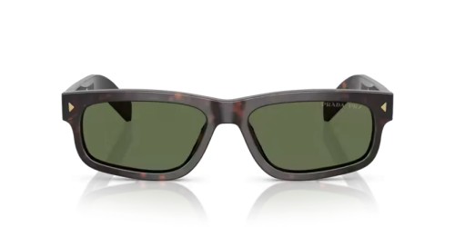 PRADA PR B11S - 17N20G - 57 - AVEC DES VERRES POLARISÉS Lunettes de soleil Racine écaille Rectangle