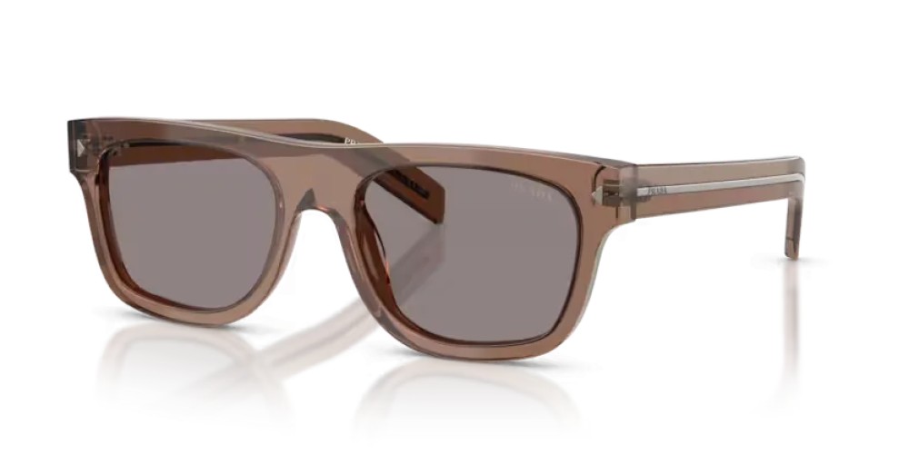 PRADA PR B12S - 28I03D - 55 Lunettes de soleil Argile transparent Coussin