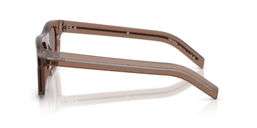 PRADA PR B12S - 28I03D - 55 Lunettes de soleil Argile transparent Coussin