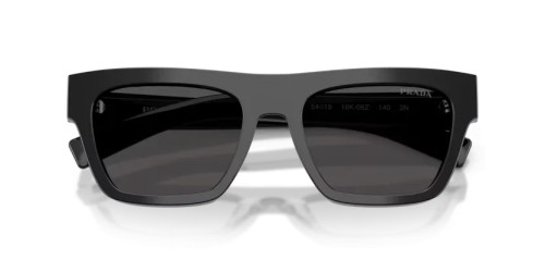 PRADA PR C03S - 16K08Z - 54 Lunettes de soleil Noir Rectangle