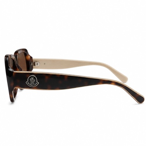 Moncler ML5197 – Eszti Custom Edition - 052 - 54 - 1/1, NO REPRODUCTION Lunettes de soleil Havane Oversize arrondi